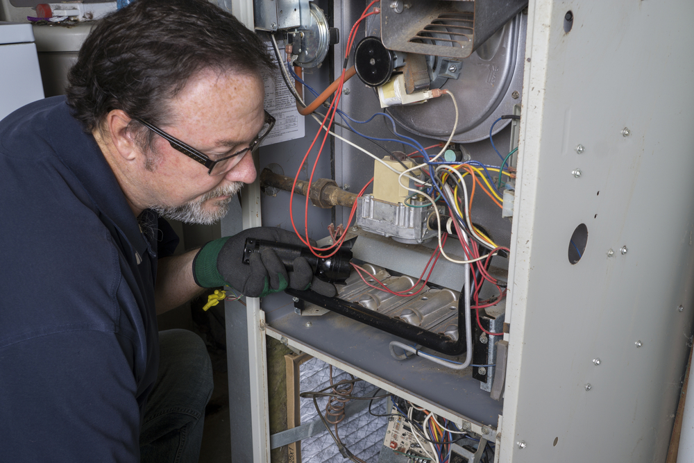 furnace repair by professional HVAC technician