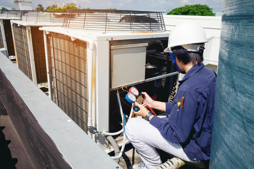 air conditioning maintenance and repair work
